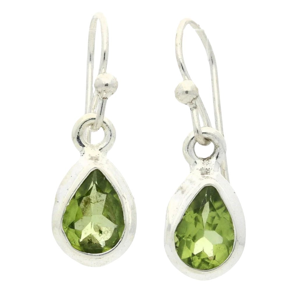 Buy your Teardrop Brilliance: Faceted Peridot Earrings online now or in store at Forever Gems in Franschhoek, South Africa