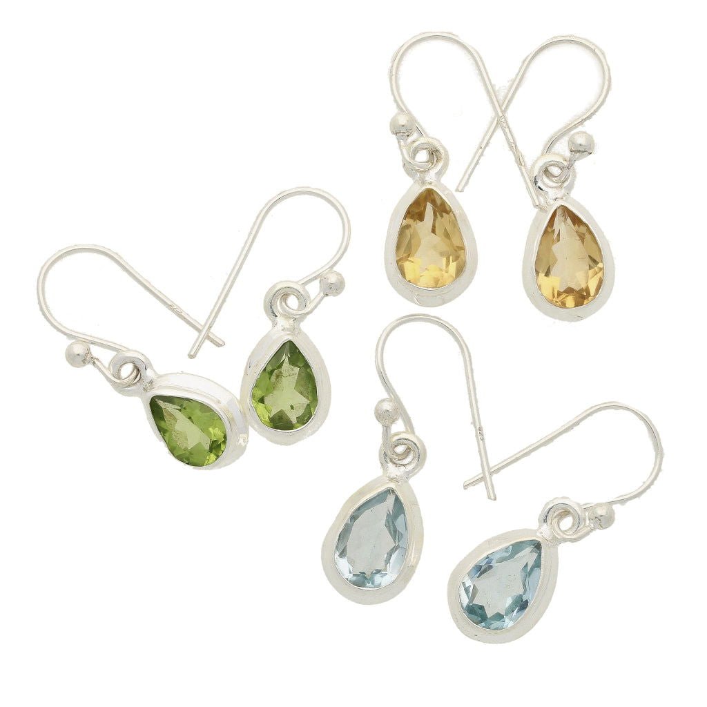 Buy your Teardrop Brilliance: Faceted Peridot Earrings online now or in store at Forever Gems in Franschhoek, South Africa