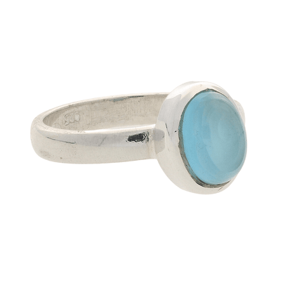 Buy your Tranquil Blue Chalcedony Gemstone Ring online now or in store at Forever Gems in Franschhoek, South Africa