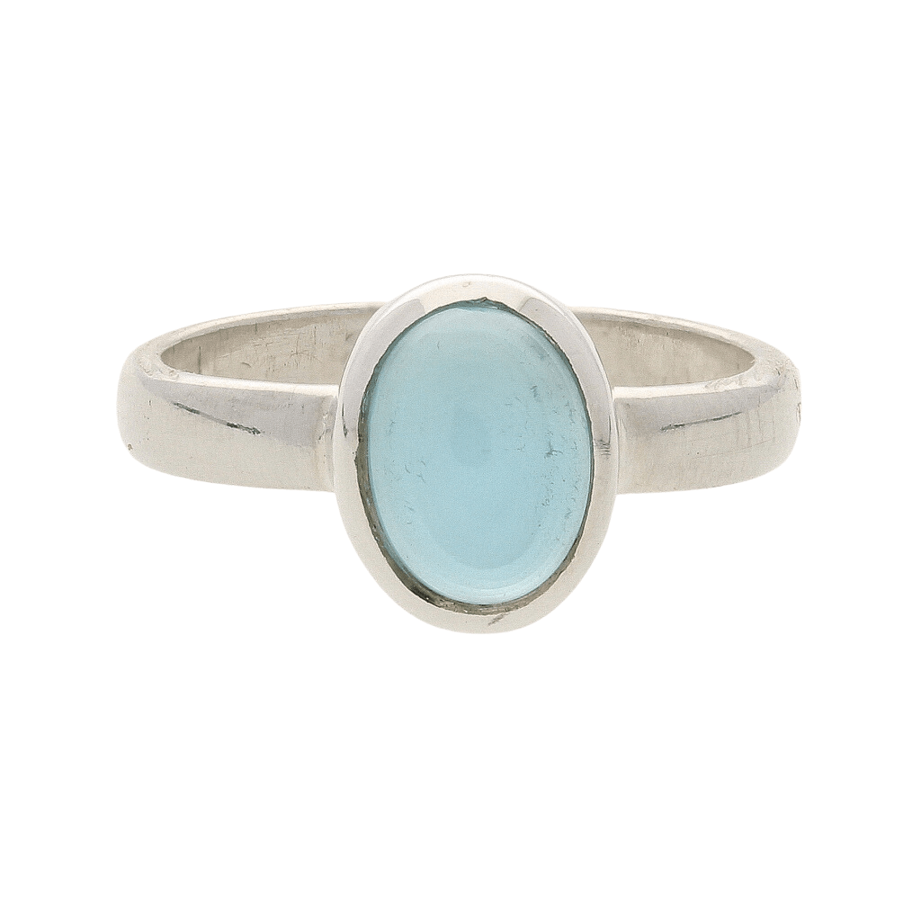 Buy your Tranquil Blue Chalcedony Gemstone Ring online now or in store at Forever Gems in Franschhoek, South Africa