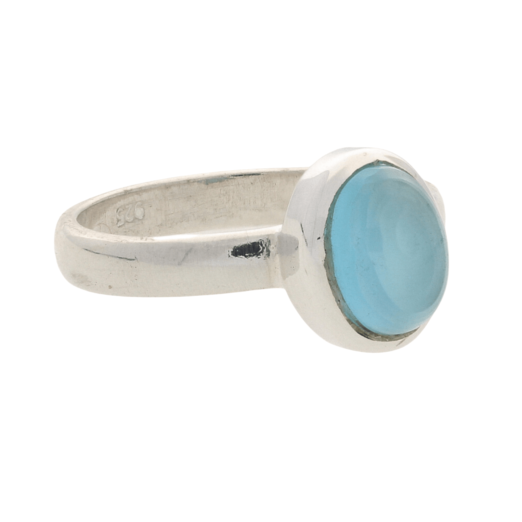 Buy your Tranquil Blue Chalcedony Gemstone Ring online now or in store at Forever Gems in Franschhoek, South Africa