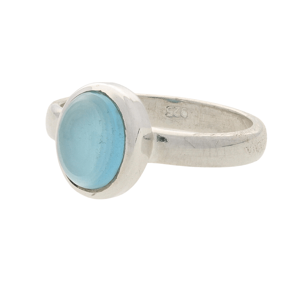 Buy your Tranquil Blue Chalcedony Gemstone Ring online now or in store at Forever Gems in Franschhoek, South Africa