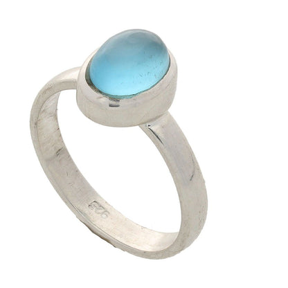 Buy your Tranquil Blue Chalcedony Gemstone Ring online now or in store at Forever Gems in Franschhoek, South Africa