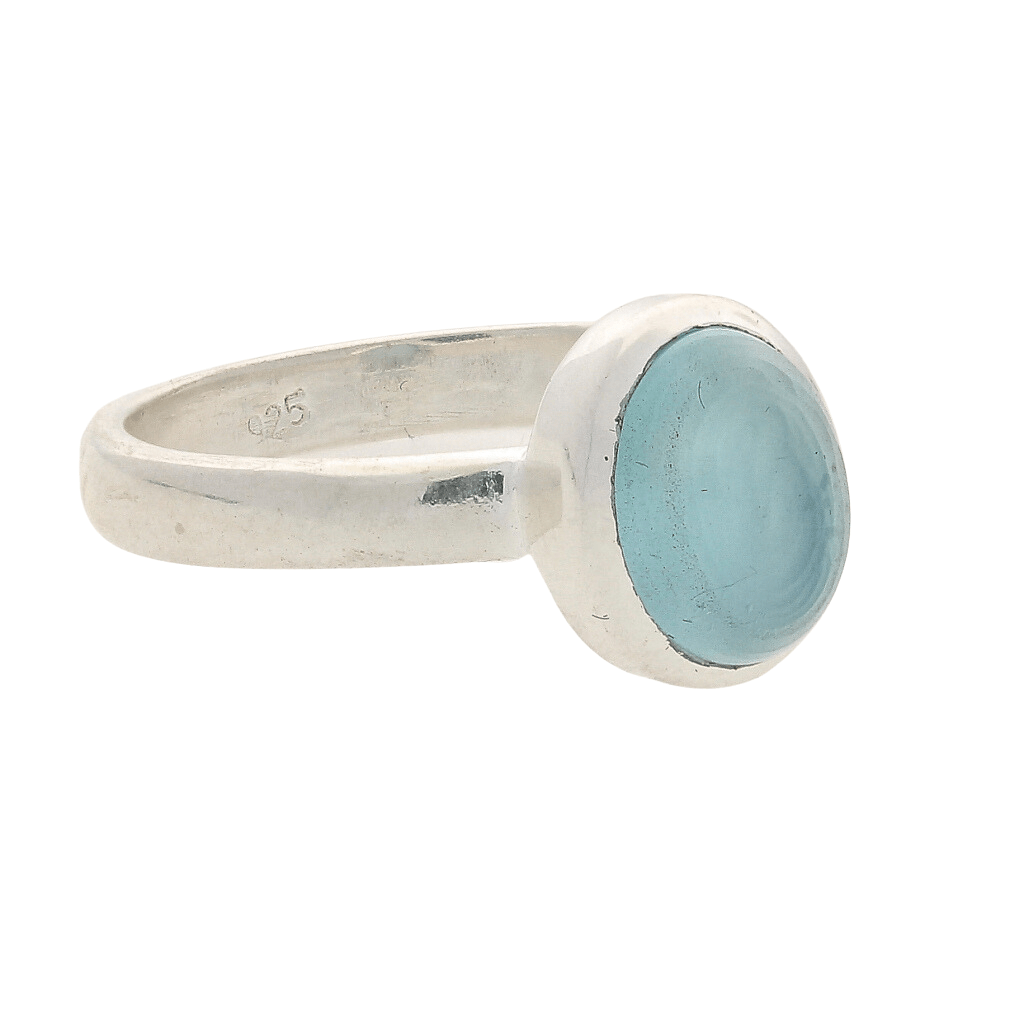 Buy your Tranquil Blue Chalcedony Gemstone Ring online now or in store at Forever Gems in Franschhoek, South Africa