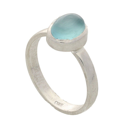 Buy your Tranquil Blue Chalcedony Gemstone Ring online now or in store at Forever Gems in Franschhoek, South Africa