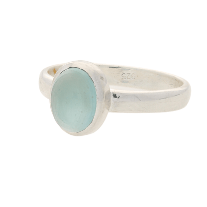 Buy your Tranquil Blue Chalcedony Gemstone Ring online now or in store at Forever Gems in Franschhoek, South Africa