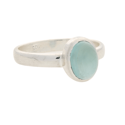 Buy your Tranquil Blue Chalcedony Gemstone Ring online now or in store at Forever Gems in Franschhoek, South Africa