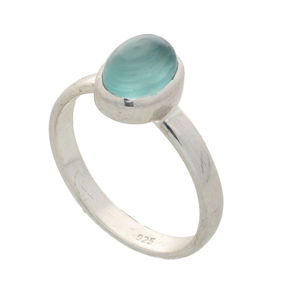 Buy your Tranquil Blue Chalcedony Gemstone Ring online now or in store at Forever Gems in Franschhoek, South Africa