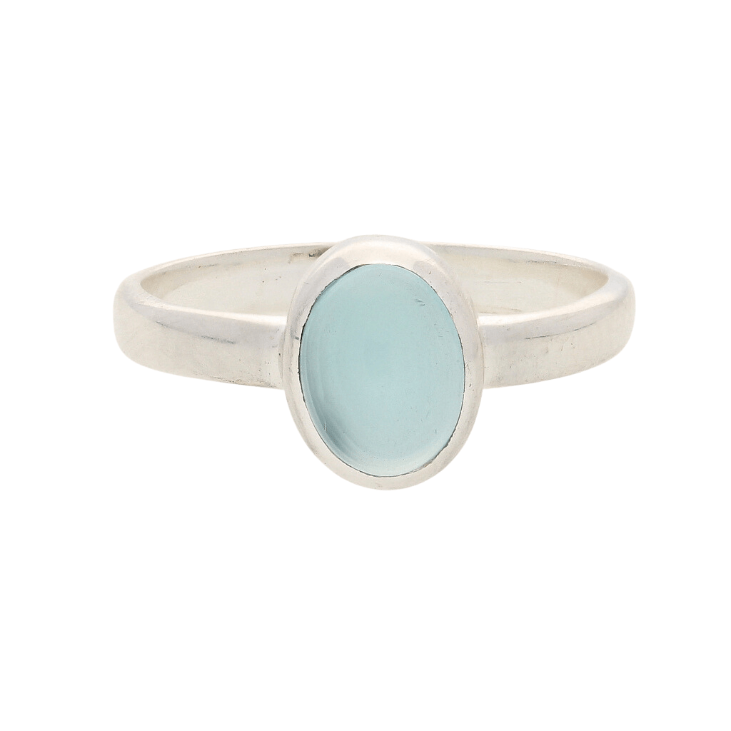 Buy your Tranquil Blue Chalcedony Gemstone Ring online now or in store at Forever Gems in Franschhoek, South Africa