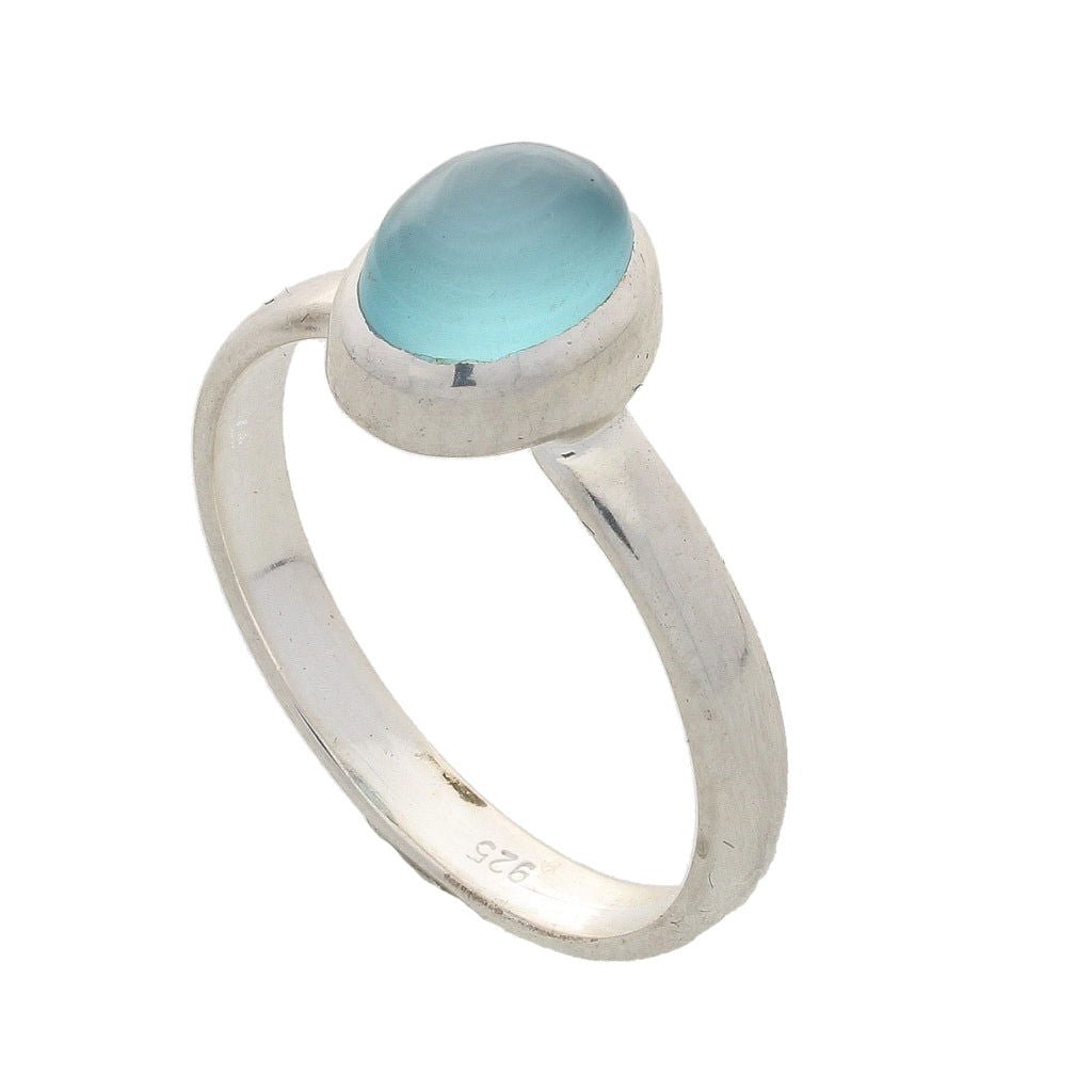 Buy your Tranquil Blue Chalcedony Gemstone Ring online now or in store at Forever Gems in Franschhoek, South Africa