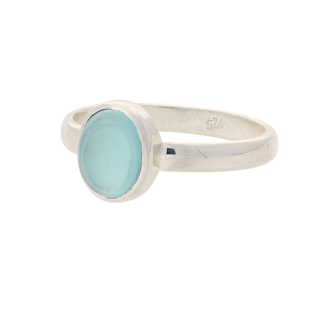 Buy your Tranquil Blue Chalcedony Gemstone Ring online now or in store at Forever Gems in Franschhoek, South Africa