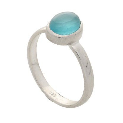 Buy your Tranquil Blue Chalcedony Gemstone Ring online now or in store at Forever Gems in Franschhoek, South Africa