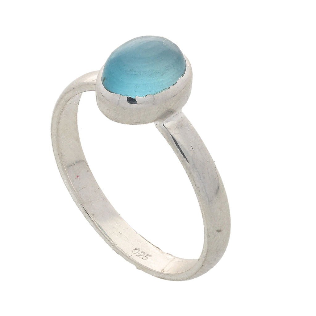 Buy your Tranquil Blue Chalcedony Gemstone Ring online now or in store at Forever Gems in Franschhoek, South Africa