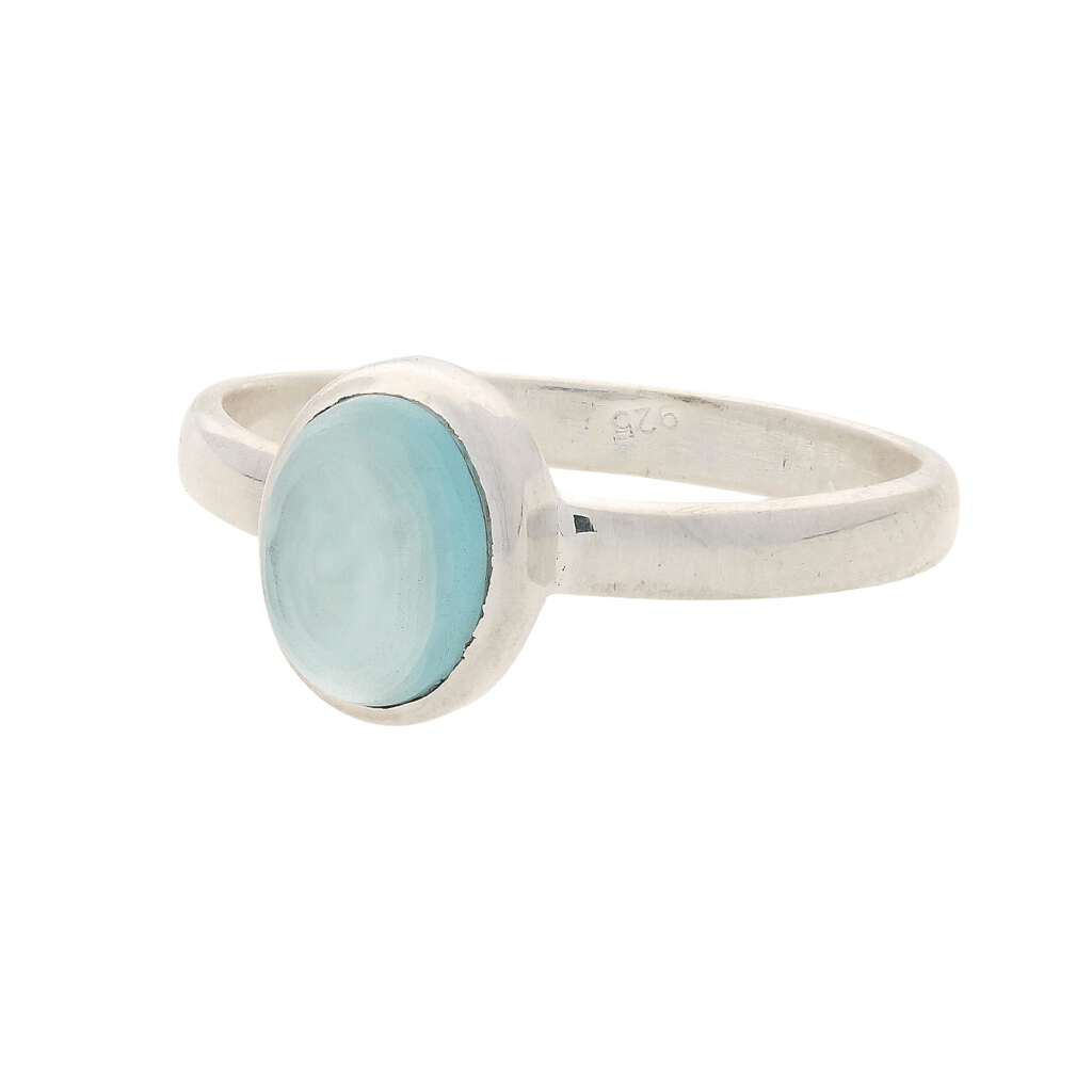 Buy your Tranquil Blue Chalcedony Gemstone Ring online now or in store at Forever Gems in Franschhoek, South Africa