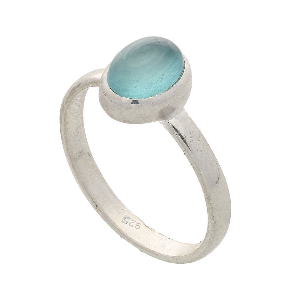 Buy your Tranquil Blue Chalcedony Gemstone Ring online now or in store at Forever Gems in Franschhoek, South Africa