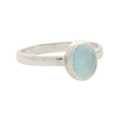 Buy your Tranquil Blue Chalcedony Gemstone Ring online now or in store at Forever Gems in Franschhoek, South Africa