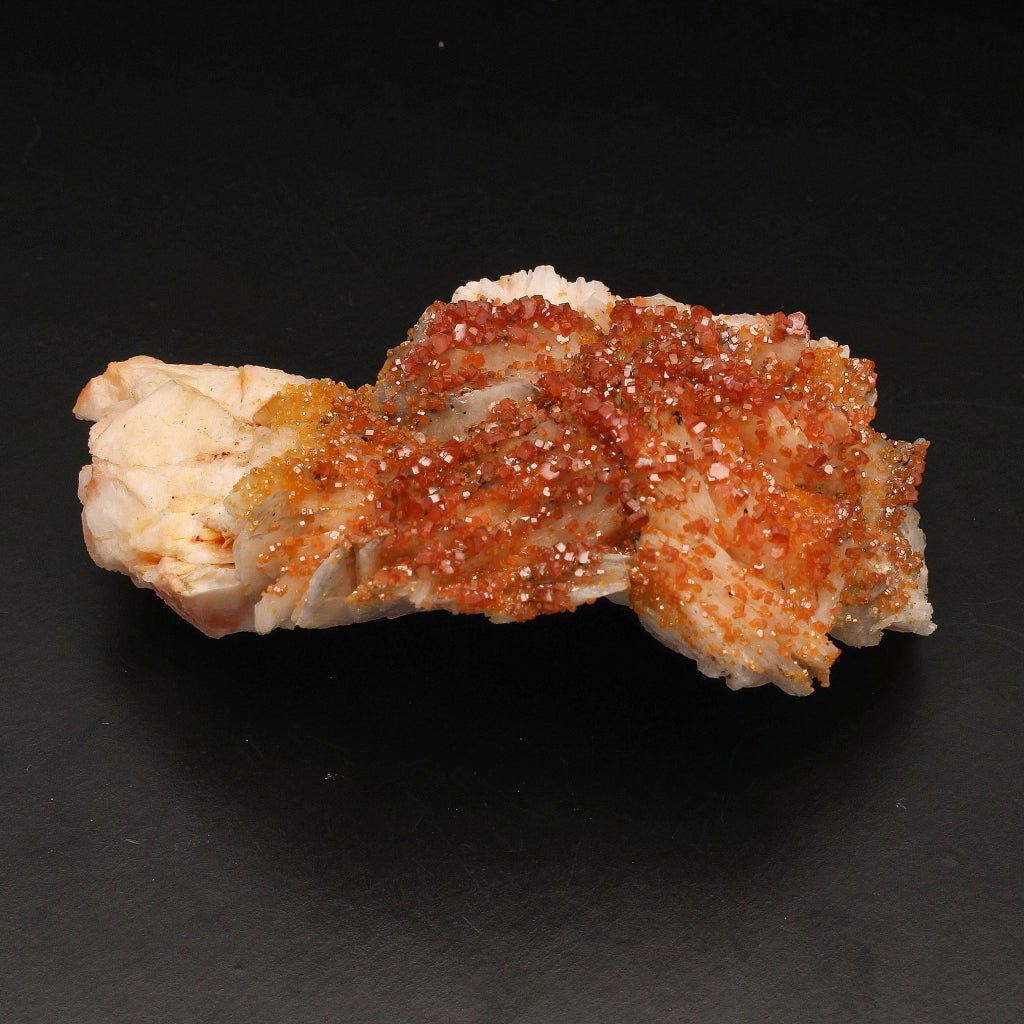 Buy your Vibrant Vanadinite Crystals on Barite online now or in store at Forever Gems in Franschhoek, South Africa