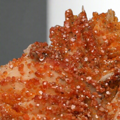 Buy your Vibrant Vanadinite Crystals on Barite online now or in store at Forever Gems in Franschhoek, South Africa