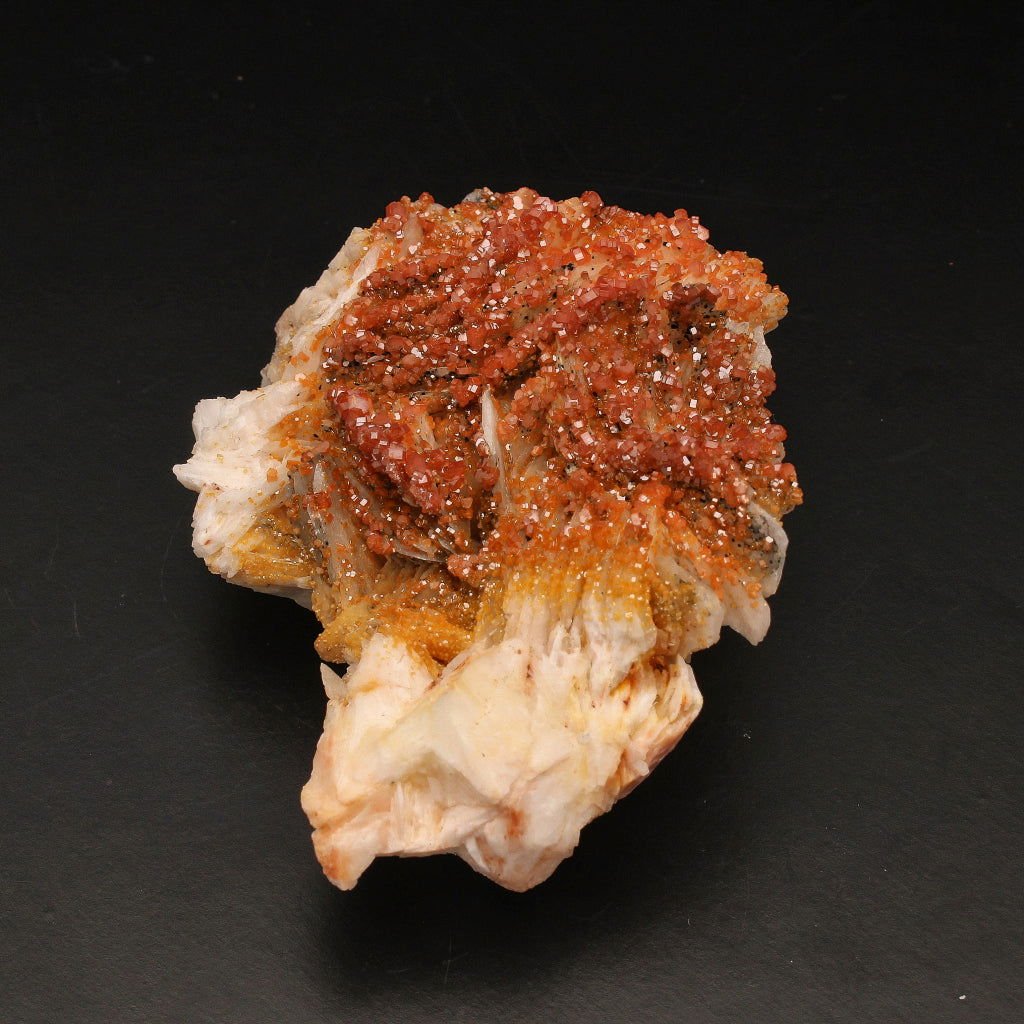 Buy your Vibrant Vanadinite Crystals on Barite online now or in store at Forever Gems in Franschhoek, South Africa