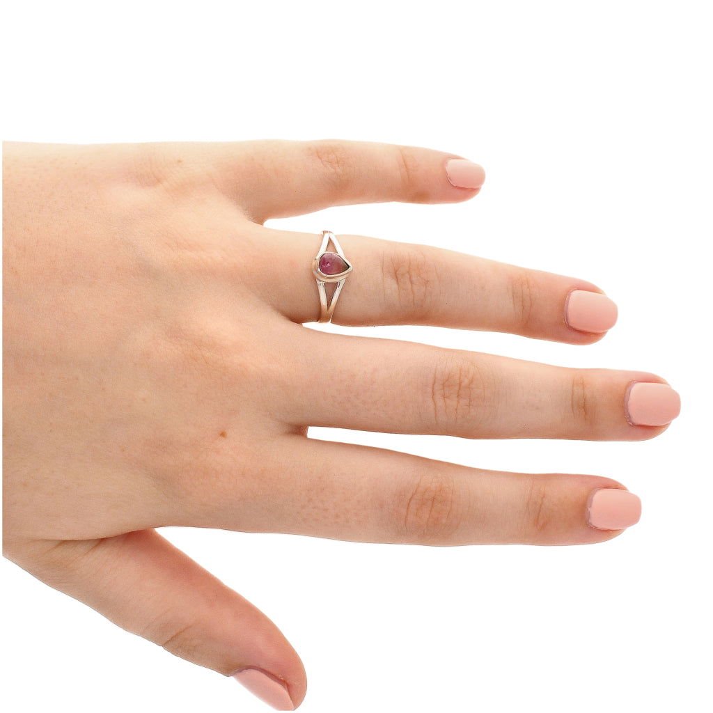 Buy your Watermelon Tourmaline Sterling Silver Ring online now or in store at Forever Gems in Franschhoek, South Africa