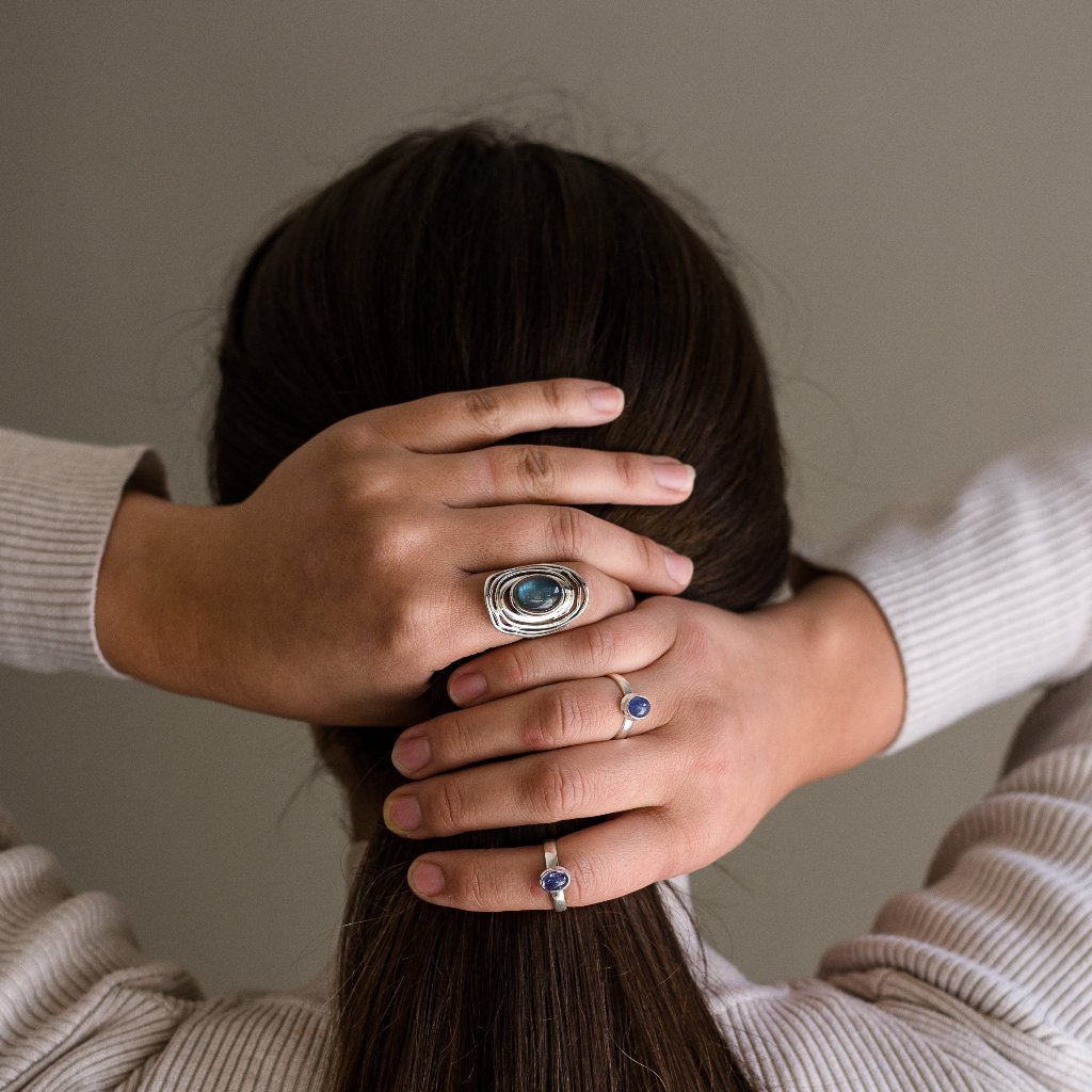 Buy your Whispering Beauty Tanzanite Silver Ring online now or in store at Forever Gems in Franschhoek, South Africa