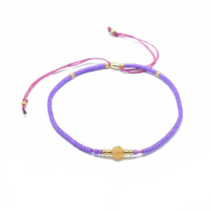 Buy your Yellow Aventurine & Seed Bead Adjustable Bracelet online now or in store at Forever Gems in Franschhoek, South Africa